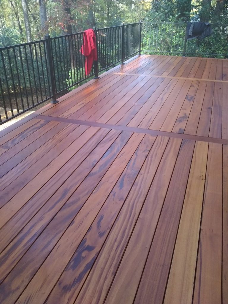 Hardwood deck