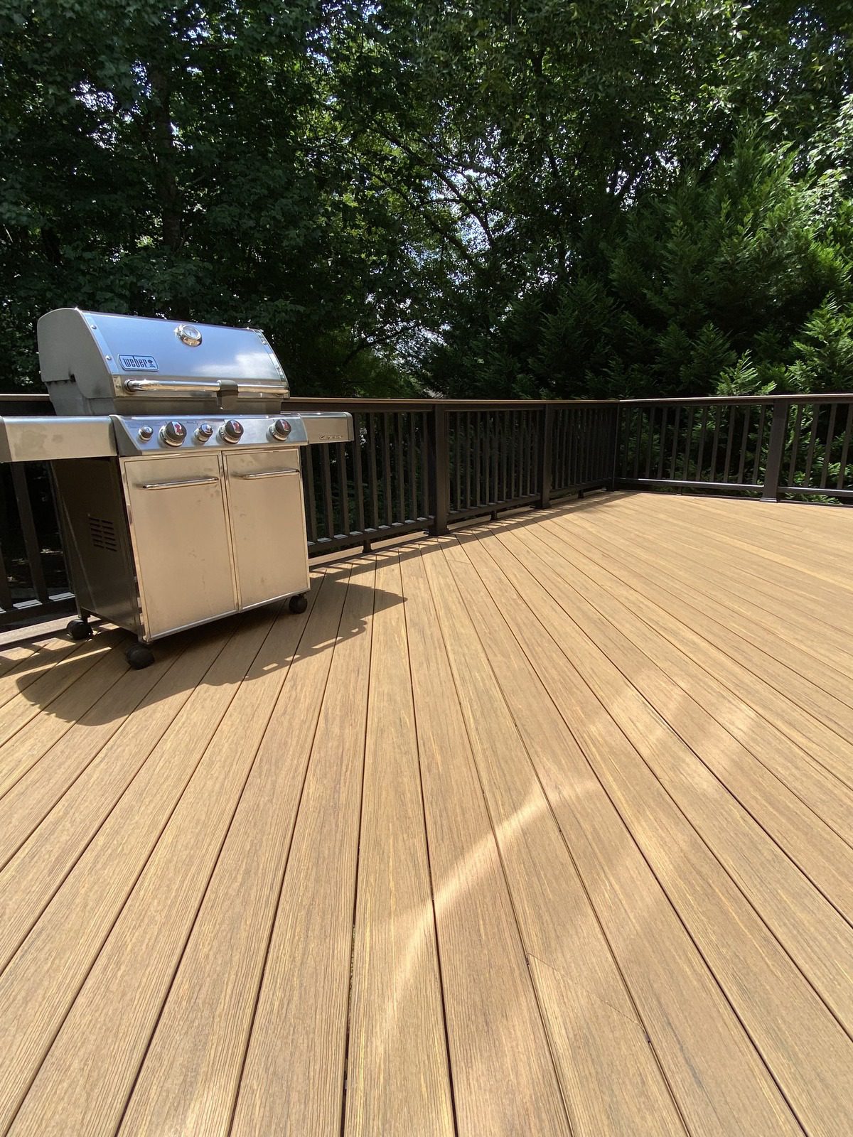 Deck with a grill