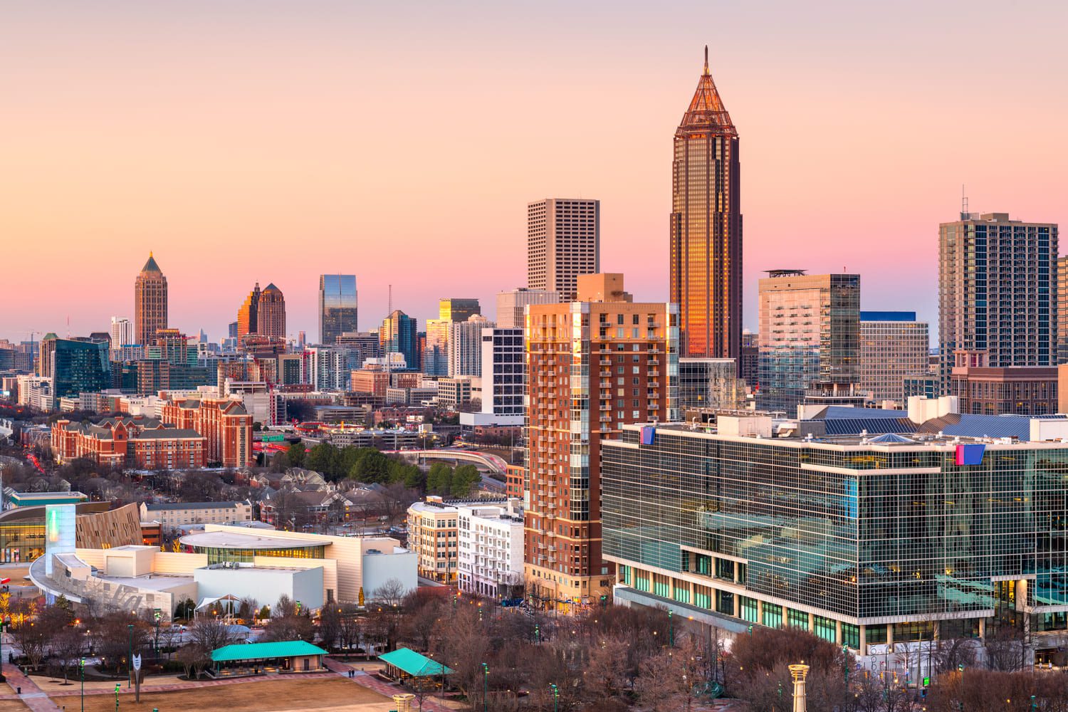 Atlanta georgia usa downtown skyline