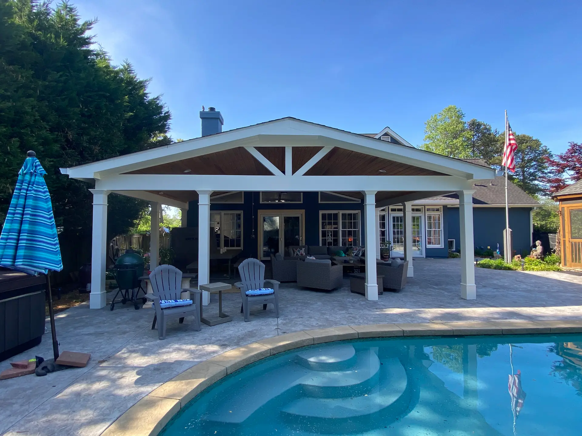 Covered patio porch