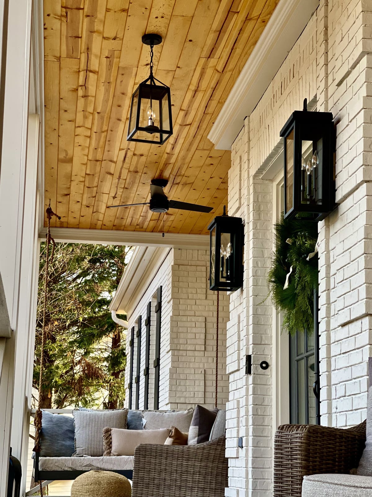 Outdoor living with patio seating